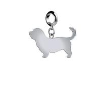 Mylee London Glen Of Imaal Terrier Silhouette Silver Charm - Slider Charm - No