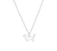 Mylee London Glen Of Imaal Terrier Silhouette Silver Necklace - Personalised - Yes