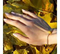 Mylee London Gold Crystal Bead On Sterling Silver Ball Bead Bracelet - No - Child