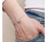 Mylee London Golden Retriever Chain Bracelet - Personalised - Sterling Silver - Yes