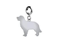 Mylee London Golden Retriever Silhouette Silver Charm - No - Slider Charm