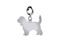 Mylee London Grand Basset Griffon Vendéen Silhouette Silver Charm - Yes - Slider Charm