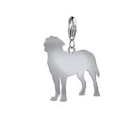 Mylee London Great Swiss Mountain Dog Silhouette Silver Charm - Clip On Charm - Yes