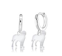 Mylee London Great Swiss Mountain Dog Silhouette Silver Earrings - No - Huggie Hoop