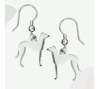 Mylee London Greyhound Silhouette Silver Earrings - No - Hook