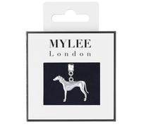 Mylee London Greyhound Silver Plated Charm - Yes - Slider Charm