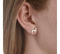 Mylee London Greyhound Silver Stud Earrings - No