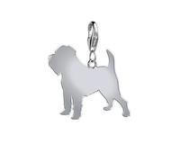 Mylee London Griffon Bruxellois Silhouette Silver Charm - Yes - Clip On Charm