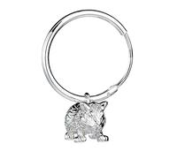 Mylee London Guinea Pig Silver Earrings - Yes - Hoop