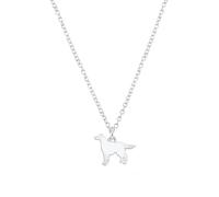 Mylee London Irish Setter Silhouette Silver Necklace - Personalised - Yes