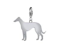 Mylee London Italian Greyhound Silhouette Silver Charm - No - Clip On Charm
