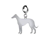 Mylee London Italian Greyhound Silhouette Silver Charm - No - Slider Charm
