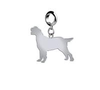 Mylee London Italian Spinone Silhouette Silver Charm - Yes - Slider Charm