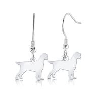Mylee London Italian Spinone Silhouette Silver Earrings - No - Hook