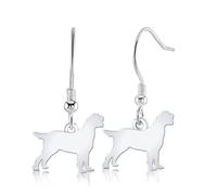 Mylee London Italian Spinone Silhouette Silver Earrings - Yes - Hook