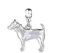 MYLEE London Jack Russell Silver Plated Slider Charm ML013-AS