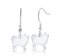 Mylee London Japanese Spitz Silhouette Silver Earrings - Yes - Hook