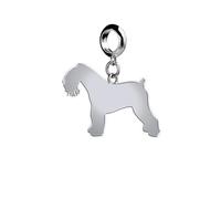 Mylee London Kerry Blue Terrier Silhouette Silver Charm - Slider Charm - No