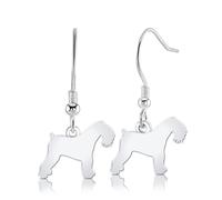 Mylee London Kerry Blue Terrier Silhouette Silver Earrings - No - Hook