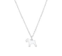 Mylee London Kerry Blue Terrier Silhouette Silver Necklace - Personalised - No