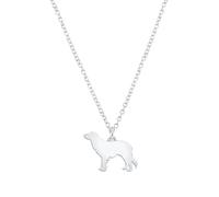 Mylee London Kooikerhondje Silhouette Silver Necklace - Personalised - Yes