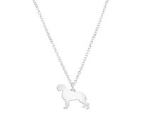 Mylee London Korthals Griffon Silhouette Silver Necklace - Personalised - Yes