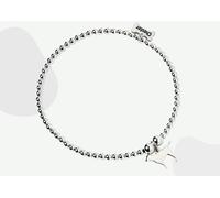 Mylee London Labrador Silhouette Silver Ball Bead Bracelet - Personalised - No - S - 16cm