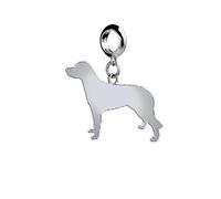 Mylee London Large Munsterlander Silhouette Silver Charm - No - Slider Charm