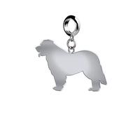 Mylee London Leonberger Silhouette Silver Charm - Yes - Slider Charm