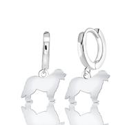 Mylee London Leonberger Silhouette Silver Earrings - No - Huggie Hoop