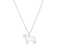 Mylee London Leonberger Silhouette Silver Necklace - Personalised - No