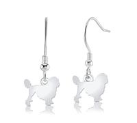 Mylee London Lowchen Silhouette Silver Earrings - Yes - Hook