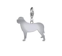 Mylee London Mastiff Silhouette Silver Charm - No - Clip On Charm