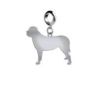 Mylee London Mastiff Silhouette Silver Charm - Yes - Slider Charm