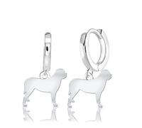 Mylee London Mastiff Silhouette Silver Earrings - Yes - Huggie Hoop