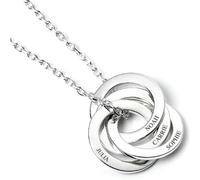 Mylee London Mother's Day Sterling Silver Personalised Ring Necklace - 20" - Yes - 4