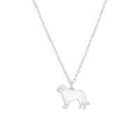 Mylee London Newfoundland Silhouette Silver Necklace - Personalised - Yes