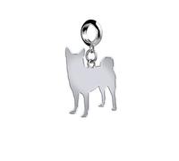 Mylee London Norwegian Buhunds Silhouette Silver Charm - Slider Charm - No