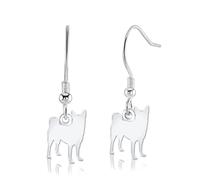 Mylee London Norwegian Buhunds Silhouette Silver Earrings - Yes - Hook