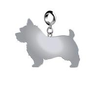 Mylee London Norwich Terrier Silhouette Silver Charm - No - Slider Charm