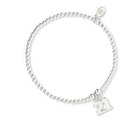 Mylee London Number 21 on Silver Ball Bead Bracelet - Yes - Child