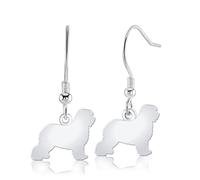 Mylee London Old English Sheepdog Silhouette Silver Earrings - No - Hook