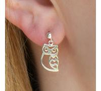 Mylee London Owl Earrings - Sterling Silver - Yes - Stud Drop