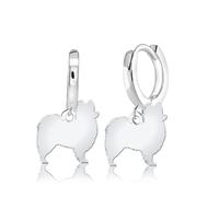 Mylee London Papillon Silhouette Silver Earrings - Yes - Huggie Hoop