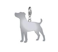 Mylee London Parson Russell Terrier Silhouette Silver Charm - Clip On Charm - Yes