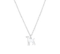 Mylee London Parson Russell Terrier Silhouette Silver Necklace - Personalised - No