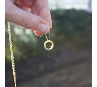 Mylee London Personalised One Ring Gold Necklace - No - 22"