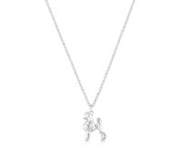 MYLEE London Personalised Poodle Silver Necklace - Custom Engraved Sterling Silver Jewellery for Dog Lovers (16" Chain)