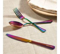 Mylee London Personalised Stainless Steel 3 Piece Cutlery Set - Multi - No