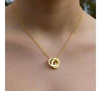 Mylee London Personalised Three Ring Gold Necklace - No - 16"